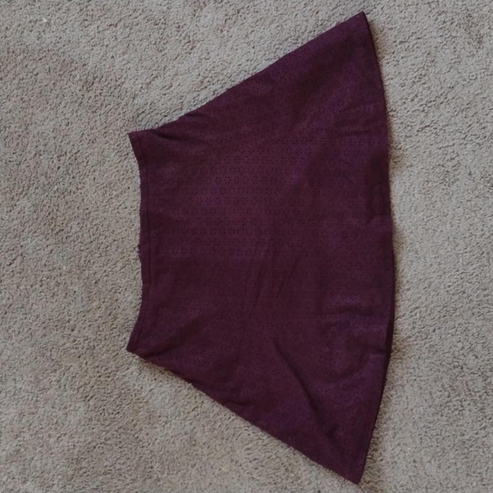 Suede skirt